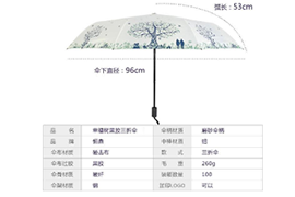 雨伞结构图